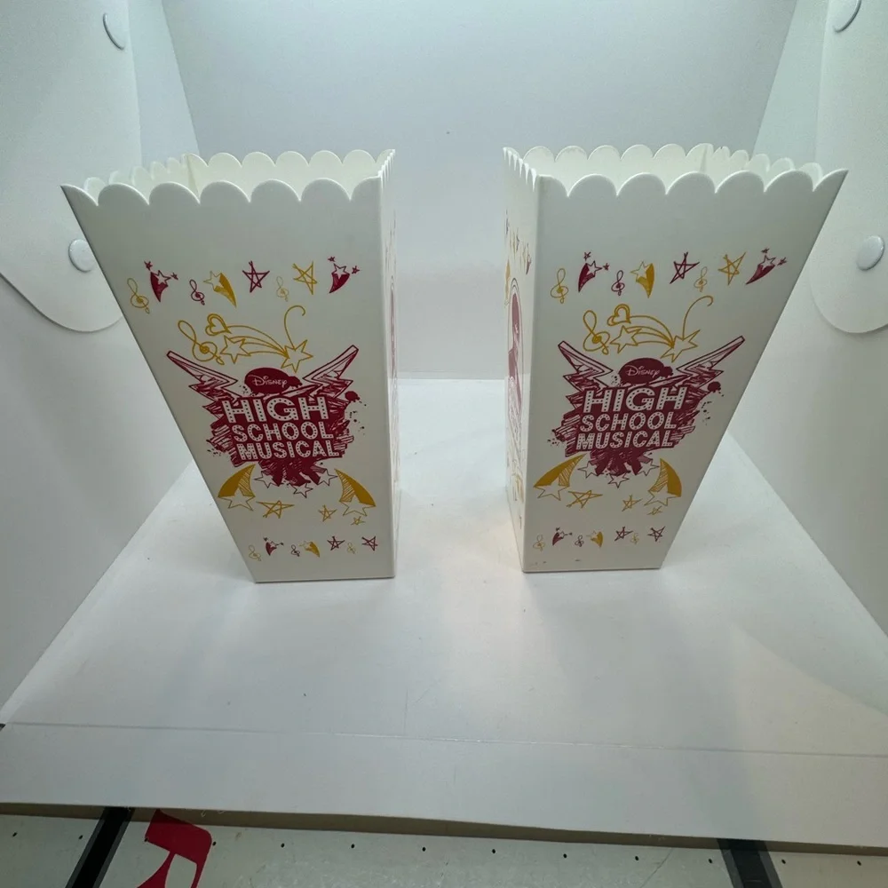 Disney High School Musical Popcorn Boxes - White and Gold